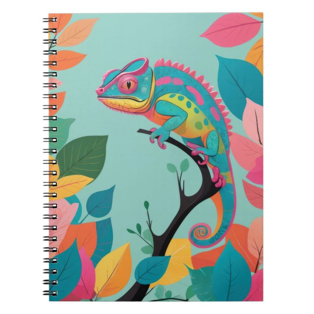 Ein einzigartiges Notebook mit einem lebendigen Ch Notizblock (Vorderseite)