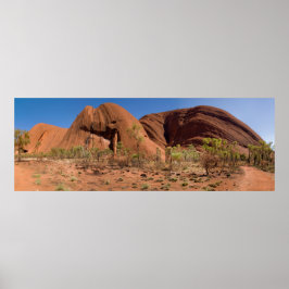 Ein einzigartiges Panorama vom Uluru Ayers Rock Poster