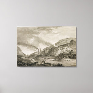 Ein Eisenwerk zum Gießen von Cannon & Boreing Leinwanddruck