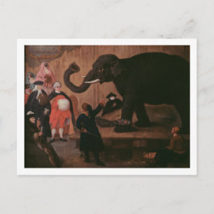 Ein Elefant in Venedig (Öl auf Leinwand) Postkarte