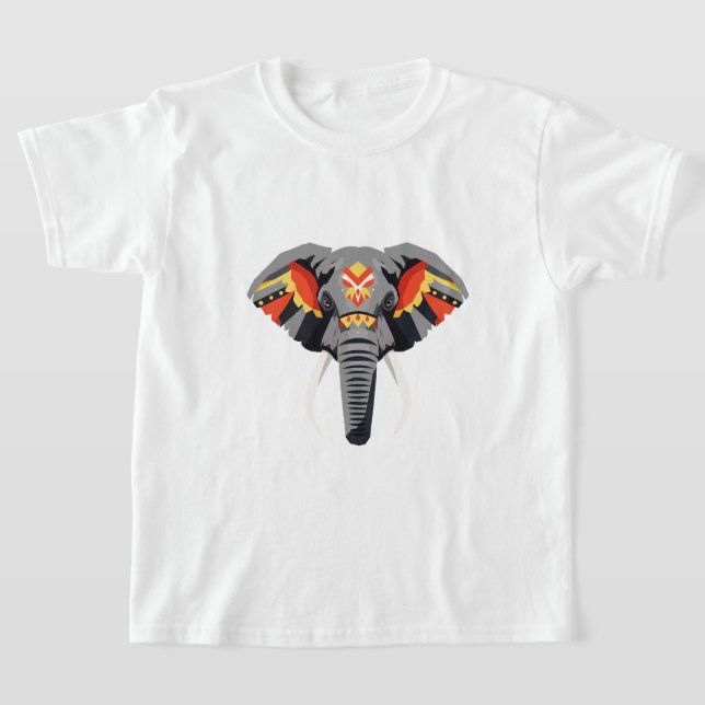Ein Elefantenkopf  T-Shirt (Ablage )