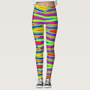 Ein eleganter Regenbogen "Ratti_Creative_Arts" Leg Leggings
