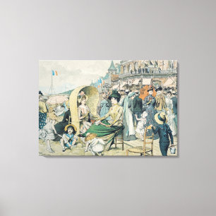 Ein eleganter Strand, 1887 Leinwanddruck
