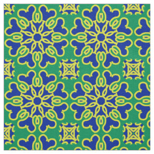 Ein elegantes Blumenmuster mit klassischem Muster Stoff