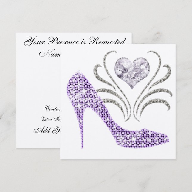 Ein elegantes Ereignis - SRF Einladung (Vorne/Hinten)