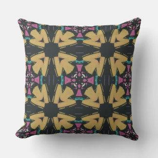 Ein elegantes geometrisches Stoffdesign Kissen