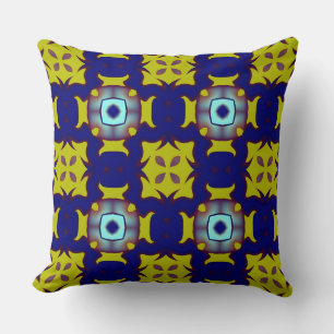 Ein elegantes geometrisches Stoffdesign Kissen