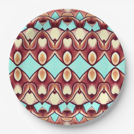 Ein elegantes mehrfarbiges klassisches Designpapie Pappteller
