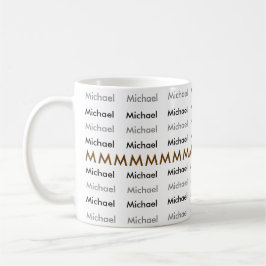 ein elegantes Namensmuster schaffen Tasse