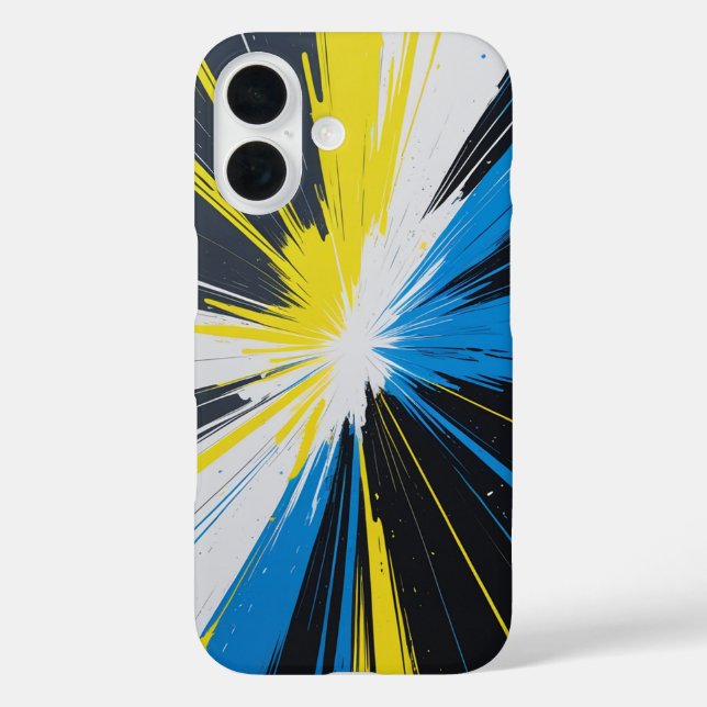 Ein elegantes und feines Abstrakt iPhone 16 Hülle (Rückseite)