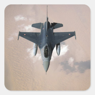 Ein Emirati F-16 Quadratischer Aufkleber