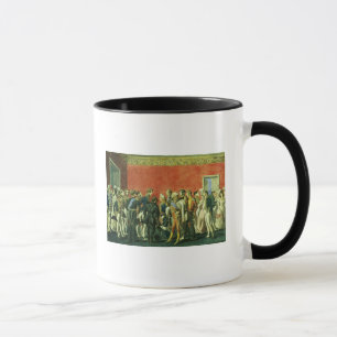Ein Empfang in der Botschaft von Teheran, 1830s Tasse