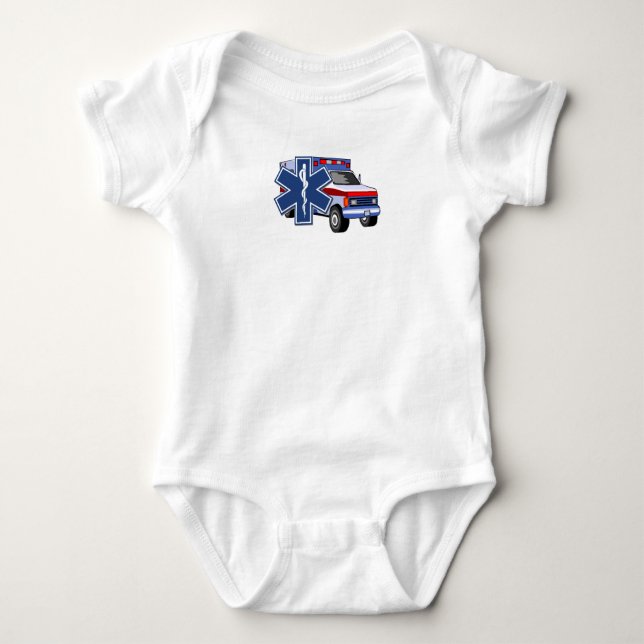 Ein ems-Krankenwagen Baby Strampler (Vorderseite)