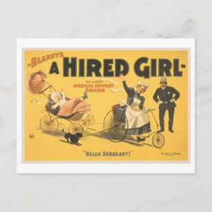 Ein engagiertes Mädchen musikalischer Erfolg Postkarte
