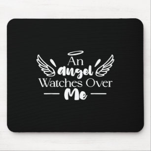 Ein Engel beobachtet mich über Vater Mama Frauen K Mousepad