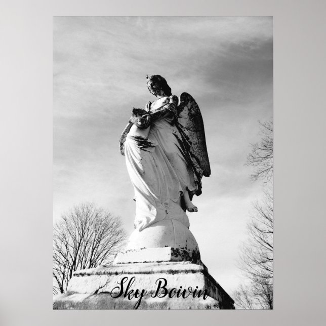 "Ein Engel, der dich Zuhause trägt" Poster (Vorne)