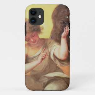 Ein Engel, der eine Glasflasche hält iPhone 11 Hülle