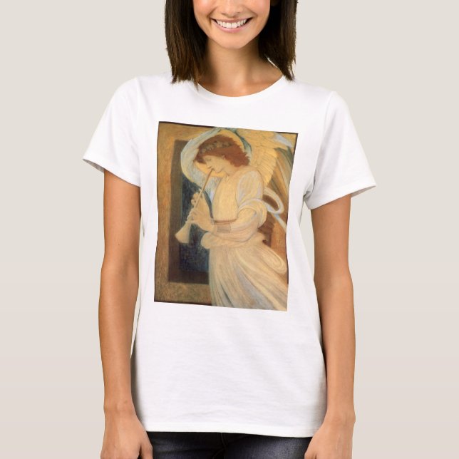 Ein Engel, der Flageolet von Burne Jones spielt T-Shirt (Vorderseite)