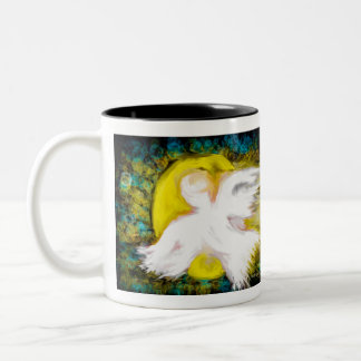 Ein Engel, der Ihnen hilft Zweifarbige Tasse