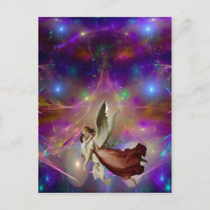 Ein Engel erwartet Postkarte