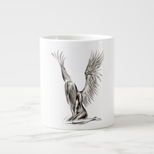 Ein Engel Jumbo-Tasse (Vorderseite)