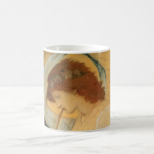 Ein Engel spielt Flageolett von Burne Jones Kaffeetasse