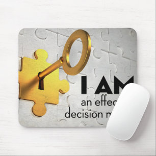 "Ein Entscheidungsträger" Motivation Affirmation Mousepad