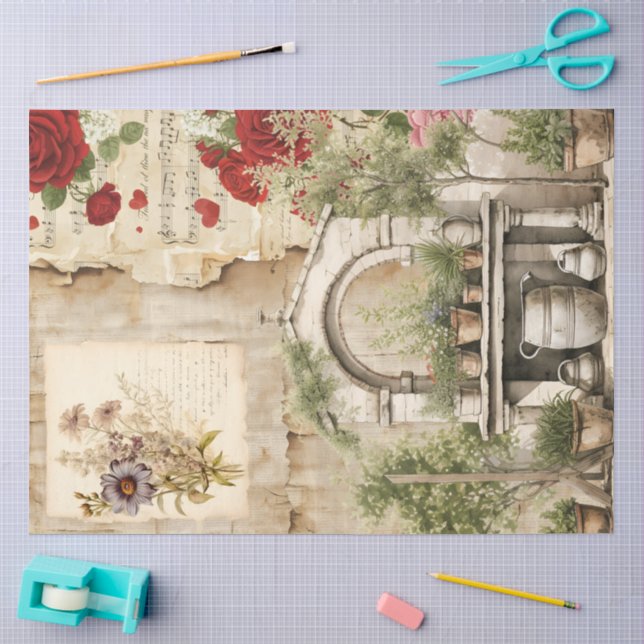 Ein Ephemera Oster-Serie-Design #23 Seidenpapier (Basteln)