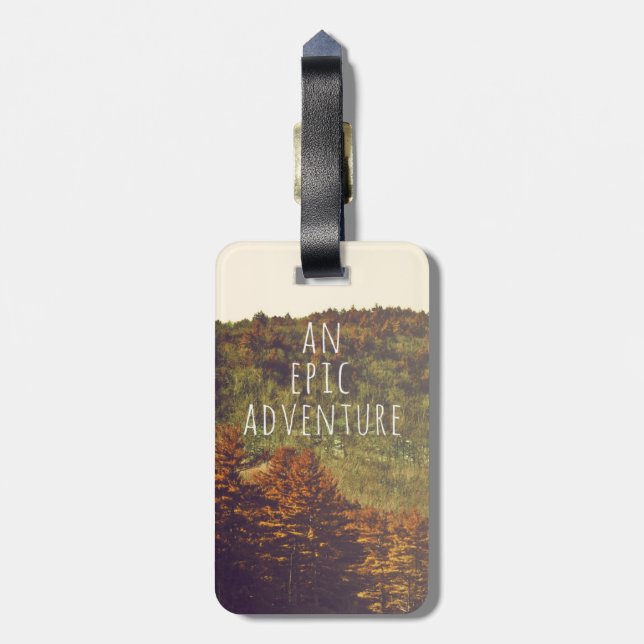 Ein episches Adventure Luggage Tag Gepäckanhänger (Rückseite vertikal)