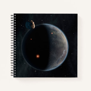 Ein erdähnlicher Planet, reich an Kohlenstoff und  Notizbuch