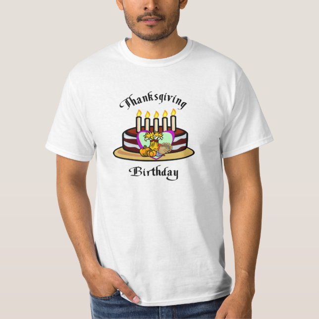 Ein Erntedank-Geburtstag T-Shirt (Vorderseite)