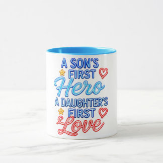 Ein erster Held für einen Sohn, die erste Liebe ei Tasse
