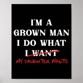 Ein erwachsener Mann tut, was die Tochter will, Va Poster
