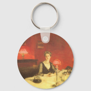 Ein Esstisch bei Nacht von John Singer Sargent Schlüsselanhänger