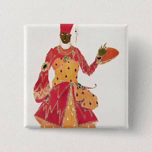 Ein Eunuch, vom Ballett 'Scheherazade Button