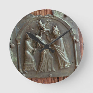 Ein Exorzismus, Platte von der rechten Tür, 12. Runde Wanduhr