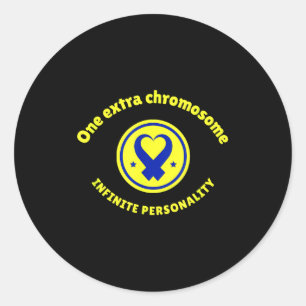Ein extra Chromosom unendliche Persönlichkeit nach Runder Aufkleber