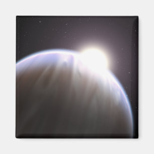 Ein extrasolar Planet mit seinem Elternteilstern Magnet