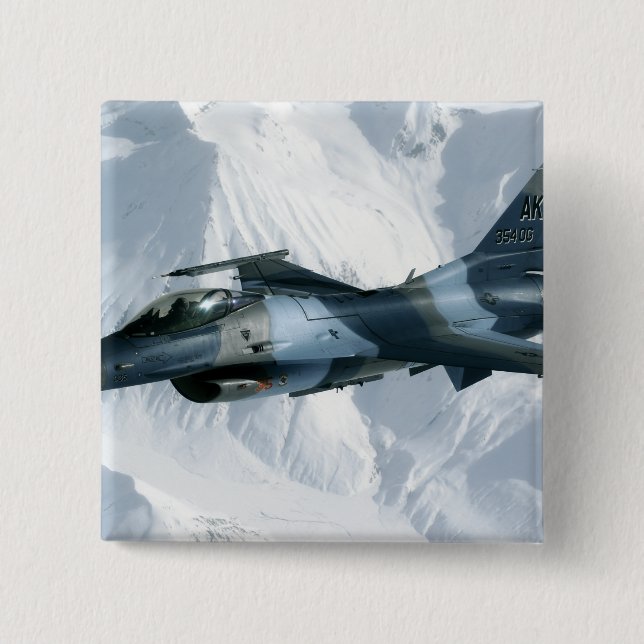 Ein F-16-Aggressor Button (Vorderseite)