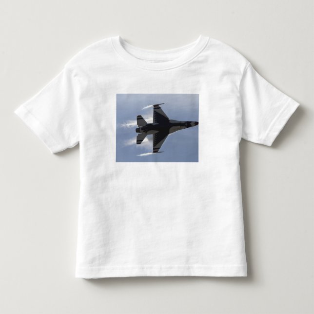 Ein F-16-Kampffalken zieht hohe Gs Kleinkind T-shirt (Vorderseite)