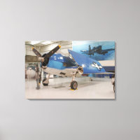 Ein F-6F-Hellcat-Flugzeug des Zweiten Weltkriegs