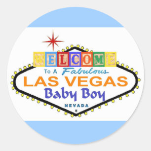 Ein fabelhafter Las Vegas-Baby-Aufkleber Runder Aufkleber