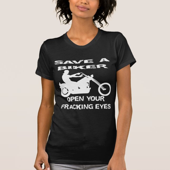 Ein Fahrrad rette die Augen auf. T-Shirt (Vorderseite)