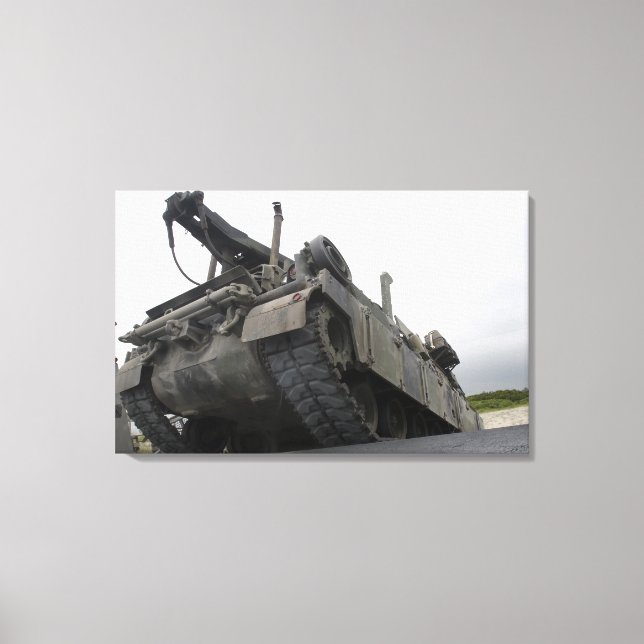 Ein Fahrzeug der Herkules-Erholung M88A2 Leinwanddruck (Vorderseite)