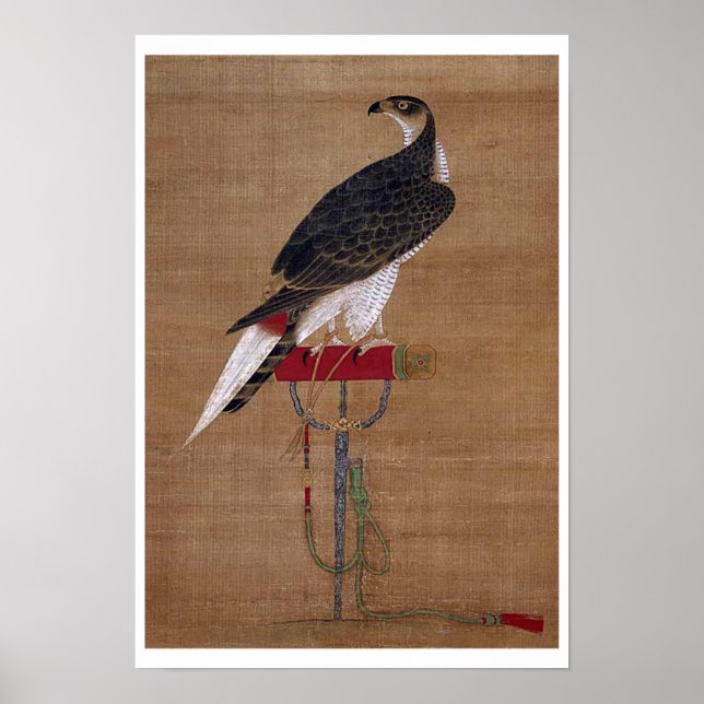 Ein Falken - Koreanischer Scroll aus dem 16. Jahrh Poster (Vorne)