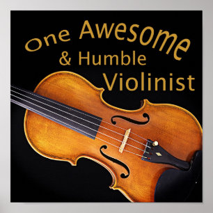 Ein fantastischer u. bescheidener Violinist Poster