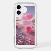 ein farbenfroh rosa iPhone mit 16 Kartons