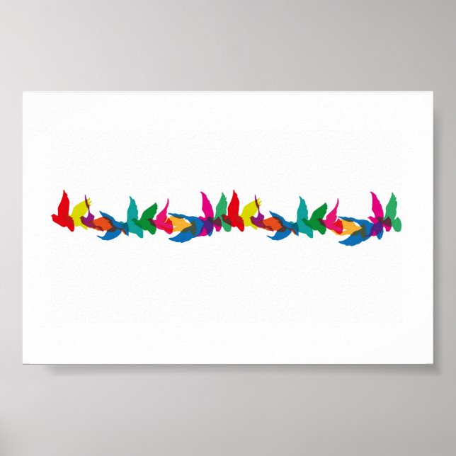 Ein farbenfroher Flug extravagant Poster (Vorne)