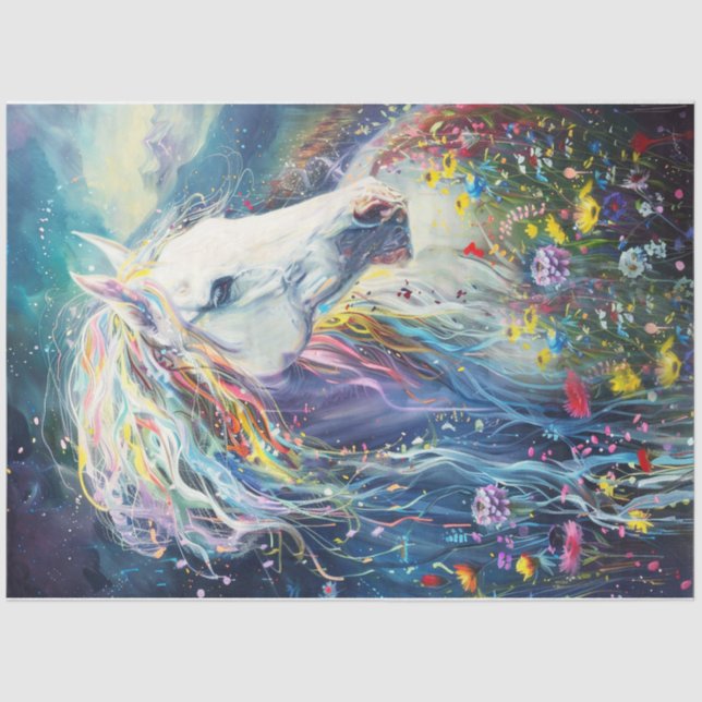 Ein farbenfroher Fluss Seidenpapier (Vorderseite)