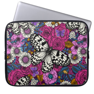 Ein farbenfroher Garten II Laptopschutzhülle